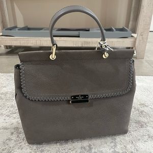 Kate Spade Adenora Somerton Street Hare Gray Satchel